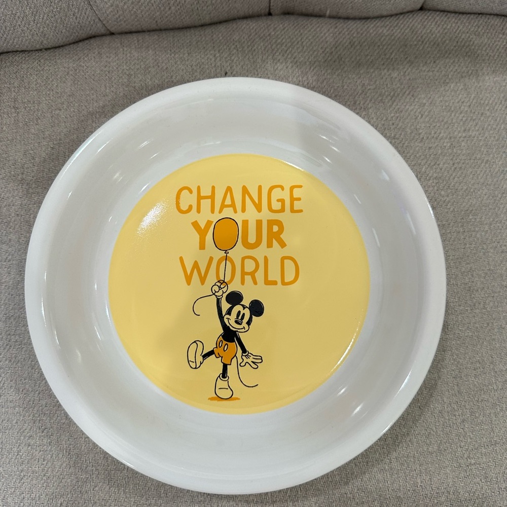 Disney Store Mickey Mouse Change Your World Pet Bowl *New with tags two avail